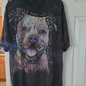 Colorful Dog Graphic T-Shirt